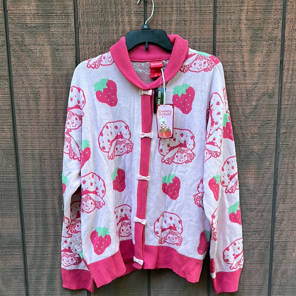 Strawberry Shortcake Collared Cardigan